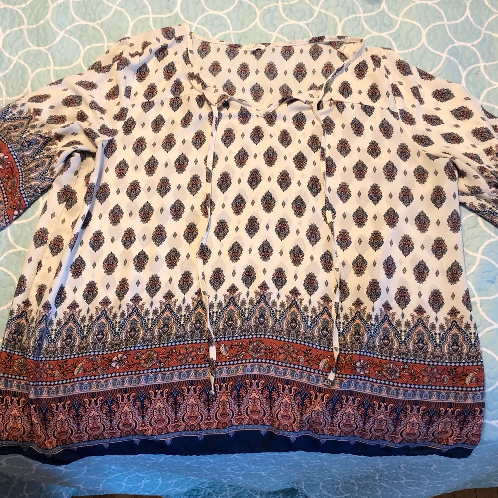 [Ava James] Women’s Flowy Boho Top